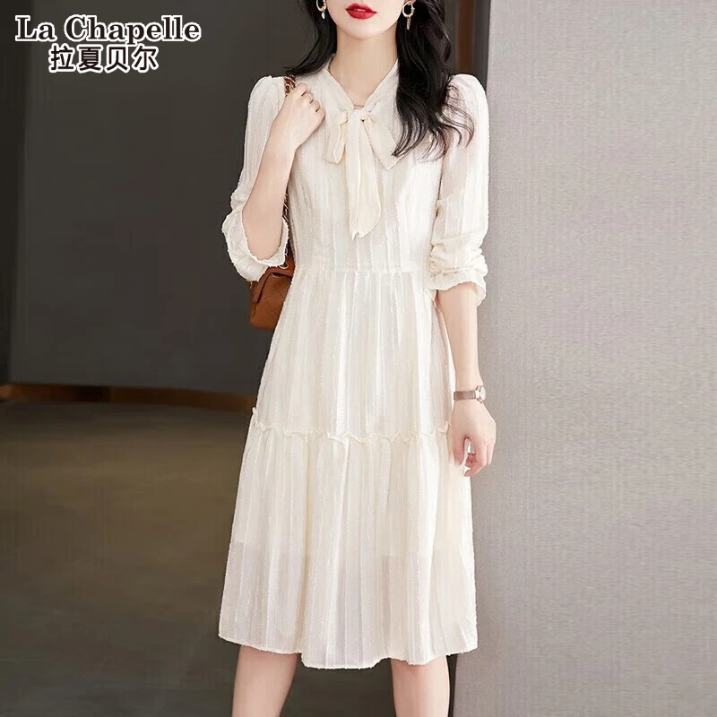 拉夏贝尔连衣裙款爆款2025网红洋气女炸街纯欲慵懒风衣服女装