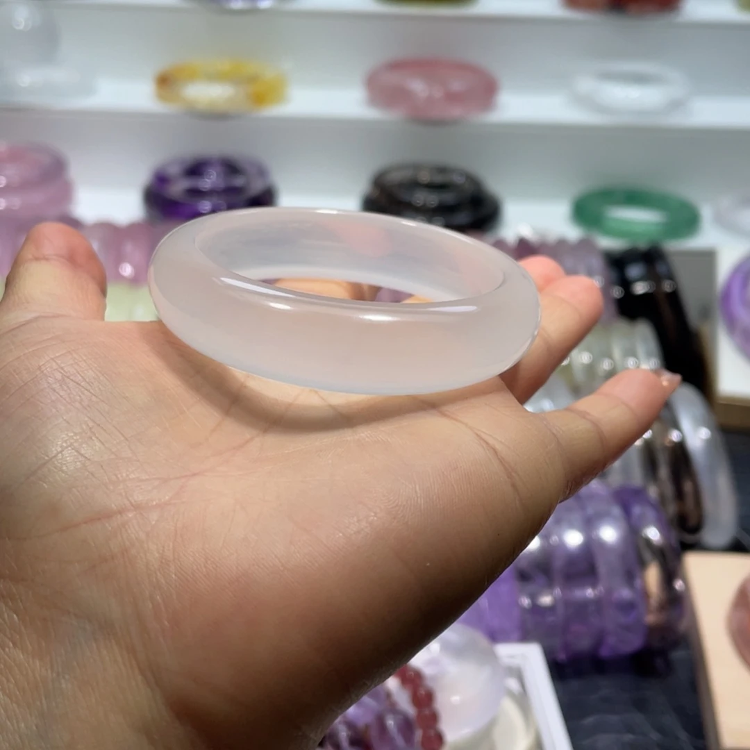 水晶手镯51圈口11号未镶嵌代****你