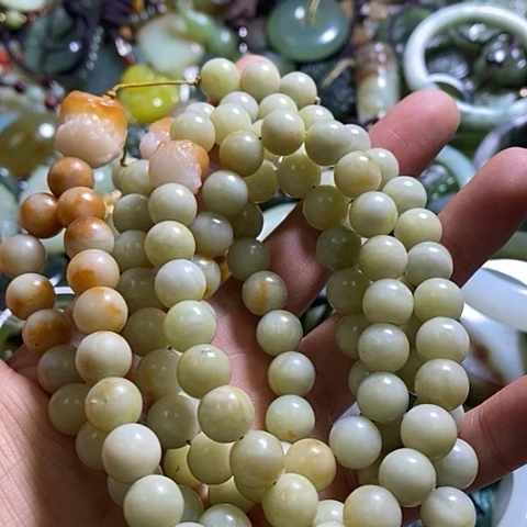 岫玉颈饰未镶嵌一个