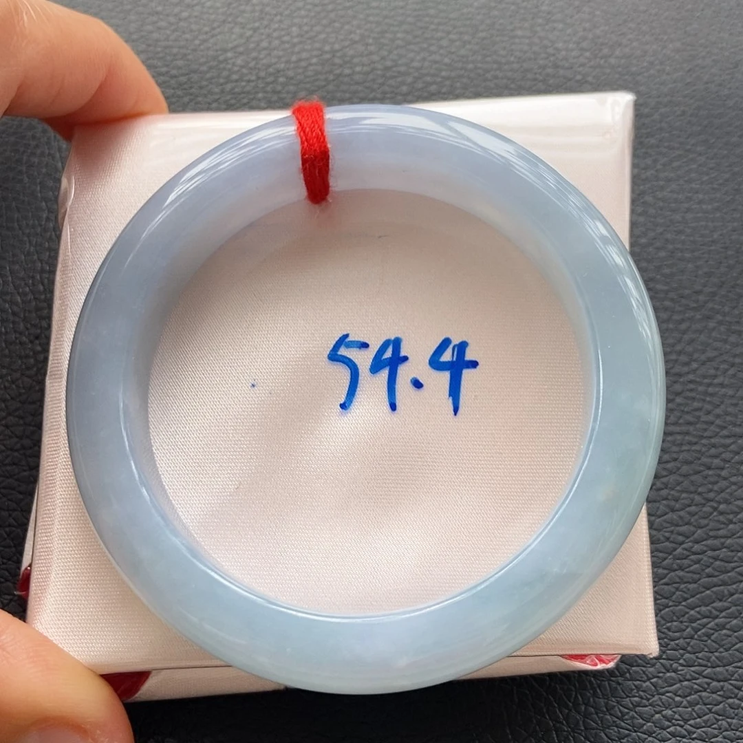 翡翠手镯未镶嵌14冰胶底蓝紫14