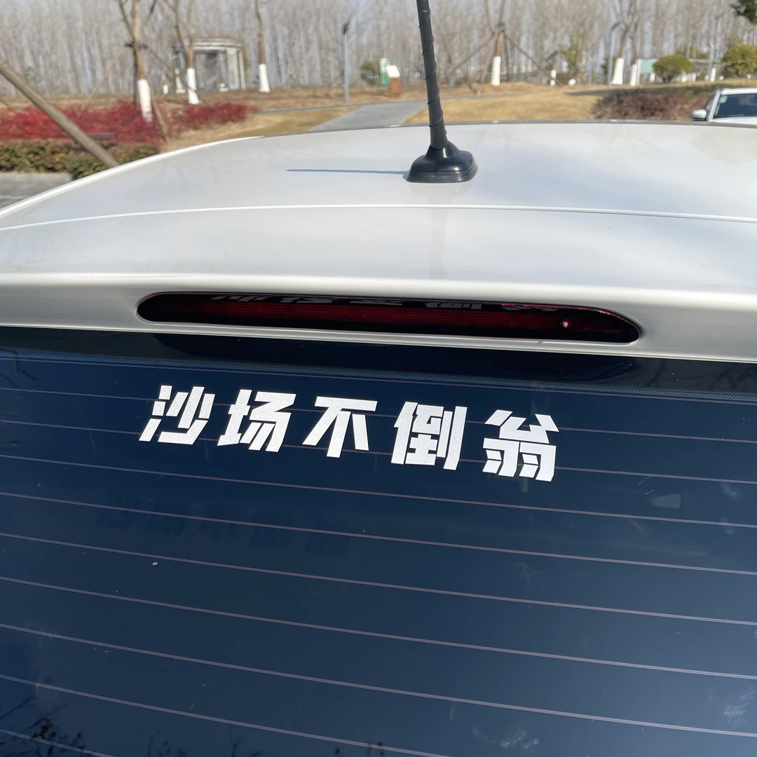 个性汽车贴纸创意文字车身装饰网红车贴定制 沙场不倒翁