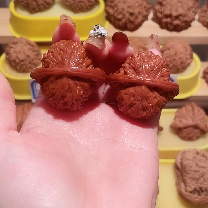 把件文玩核桃四座楼