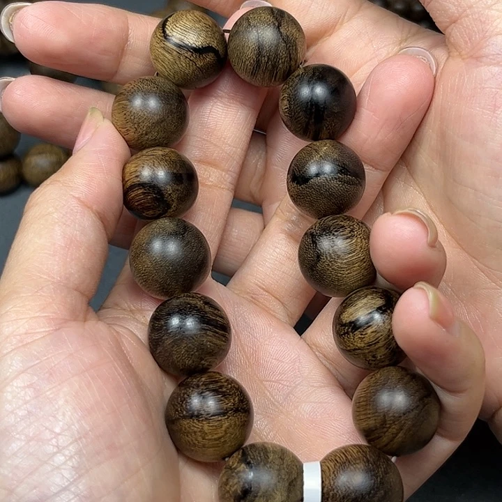 手串沉香用****7白棋虎皮留疤1.6