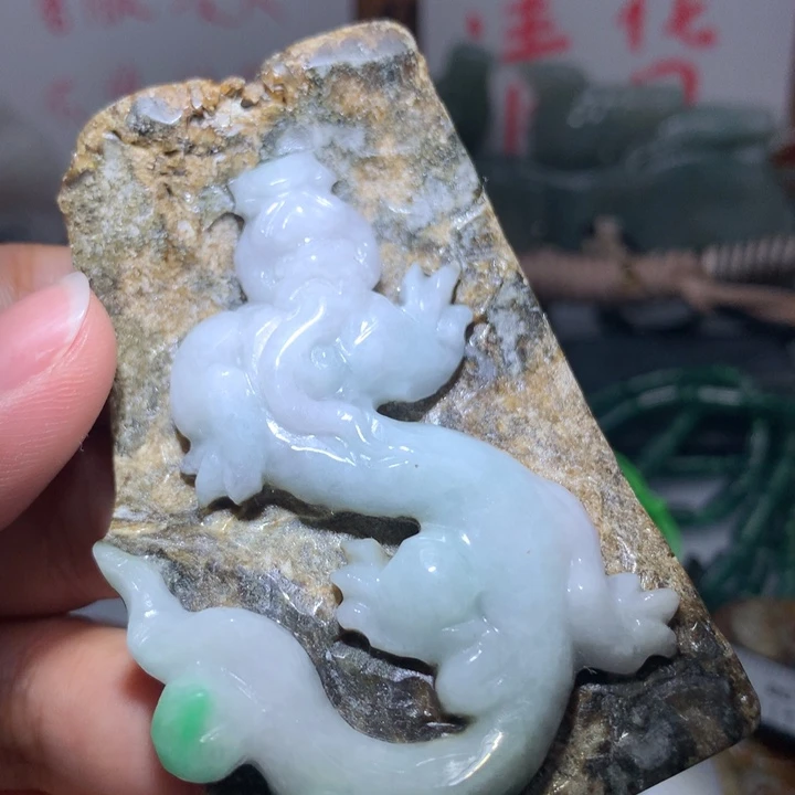 翡翠颈饰未镶嵌保真天然A货翡翠