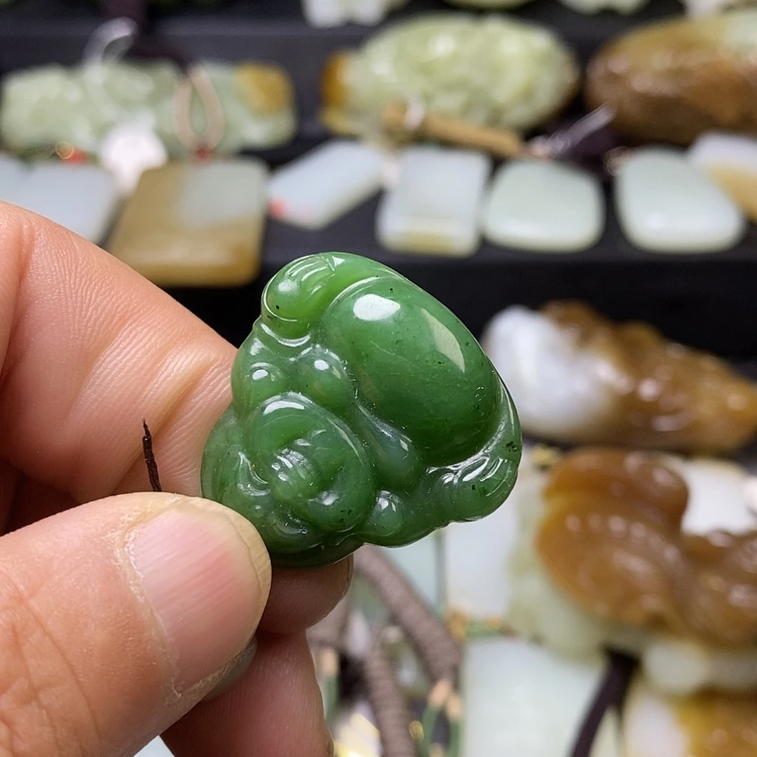 和田玉未镶嵌吊坠(不含链)