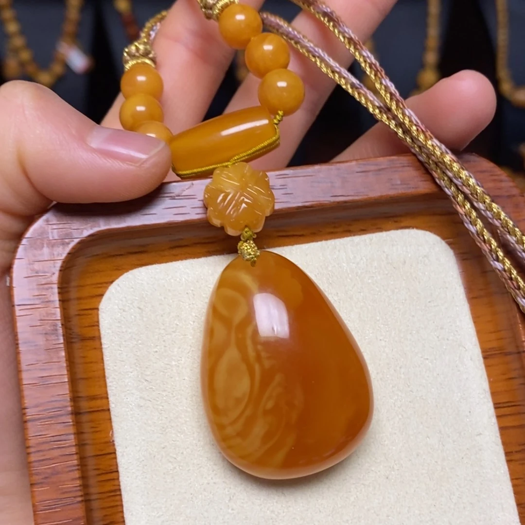 【闪购商品】蜜蜡颈饰未镶嵌项链