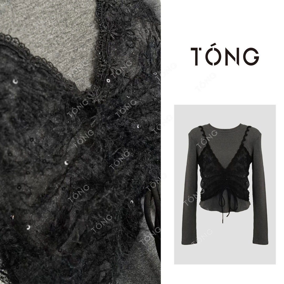 【冬日特调】秋冬新款假两件时尚百搭毛针织衫 GM093