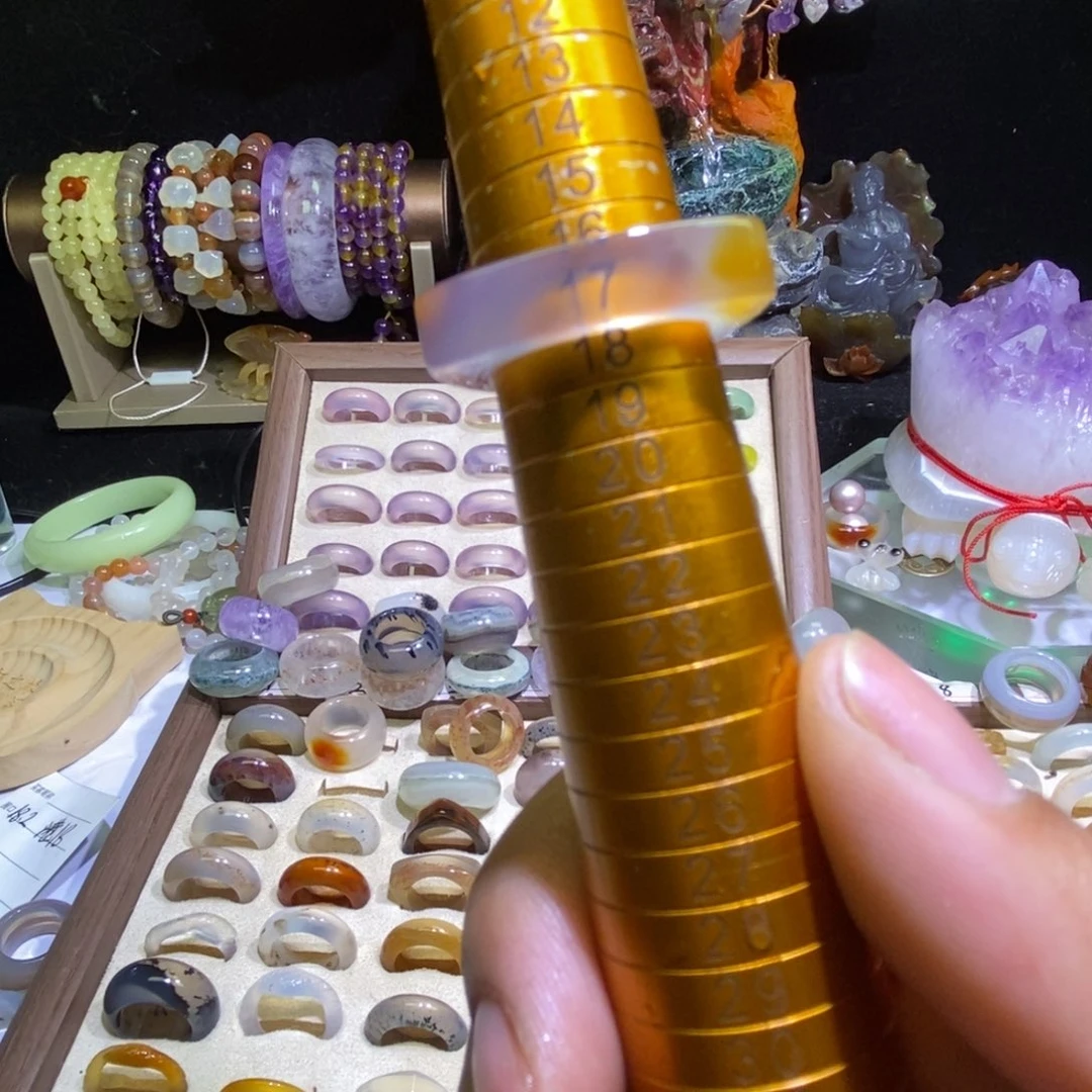 玛瑙/玉髓未镶嵌戒圈