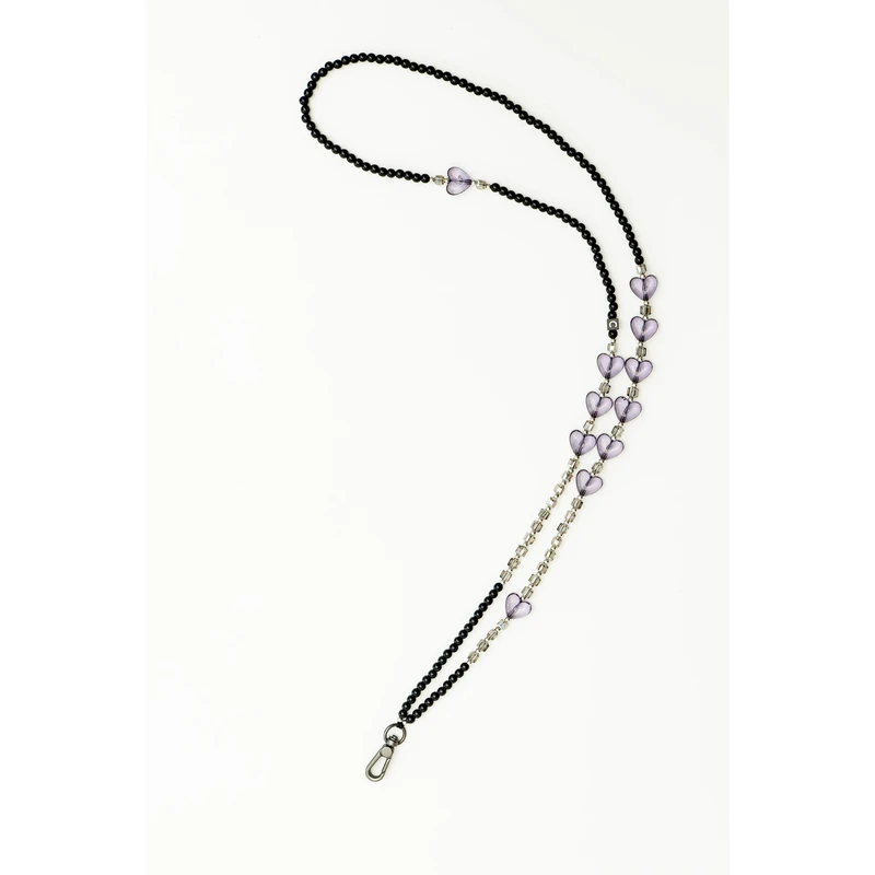 澳洲设计师EvanaCheung酷黑之心包挂