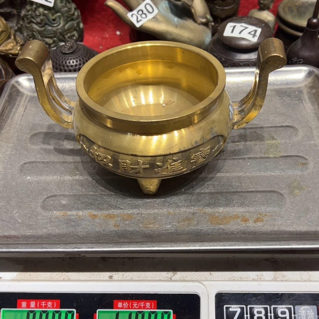 黄铜摆件，文房摆件