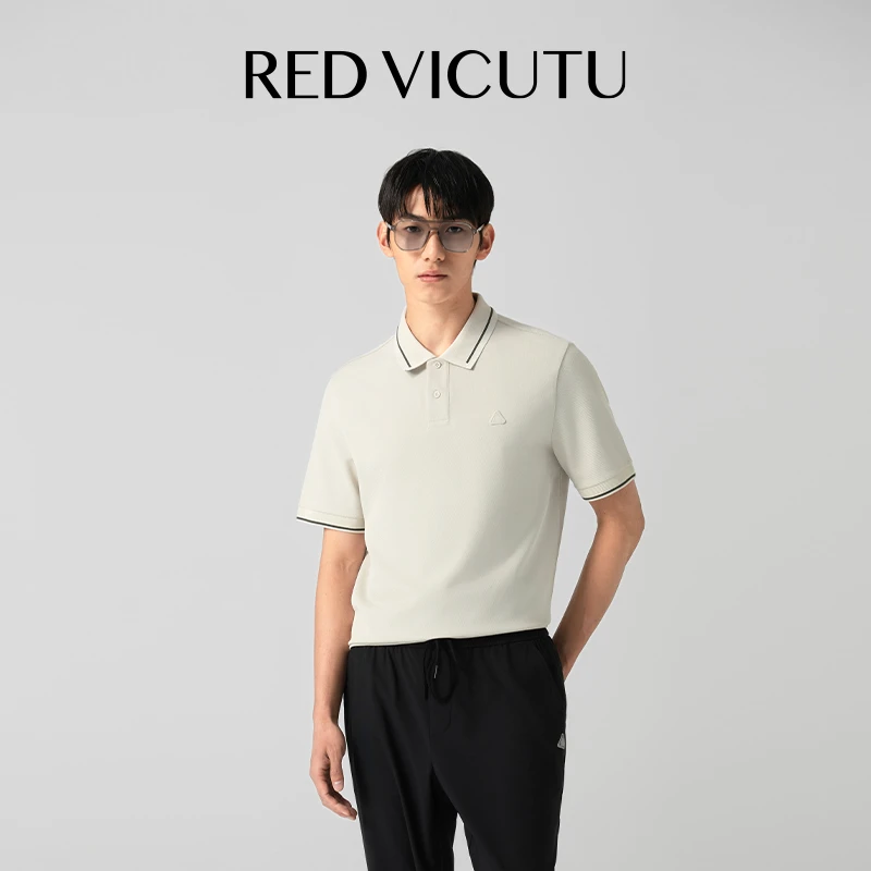 威可多男士短袖T恤商务高级保罗衫休闲百搭polo领半袖休闲翻领