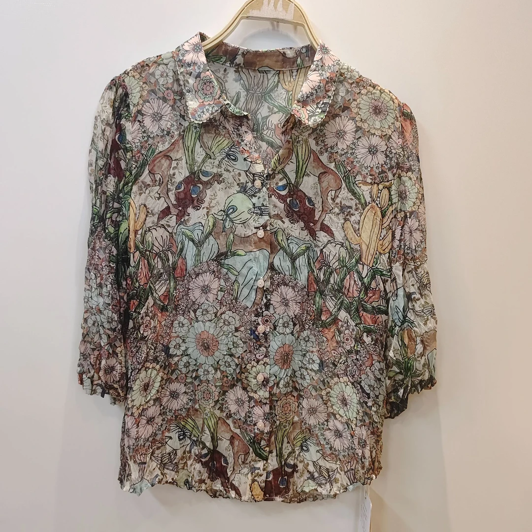 常规港味宽松衬衫气质成人时尚春季长袖潮牌女女装连衣裙衬衣3093