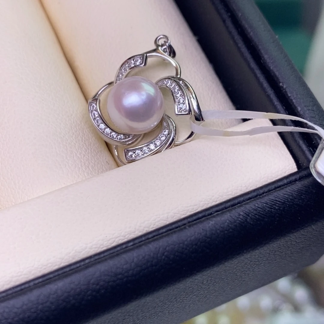 颈饰银S925镶嵌海水珍珠