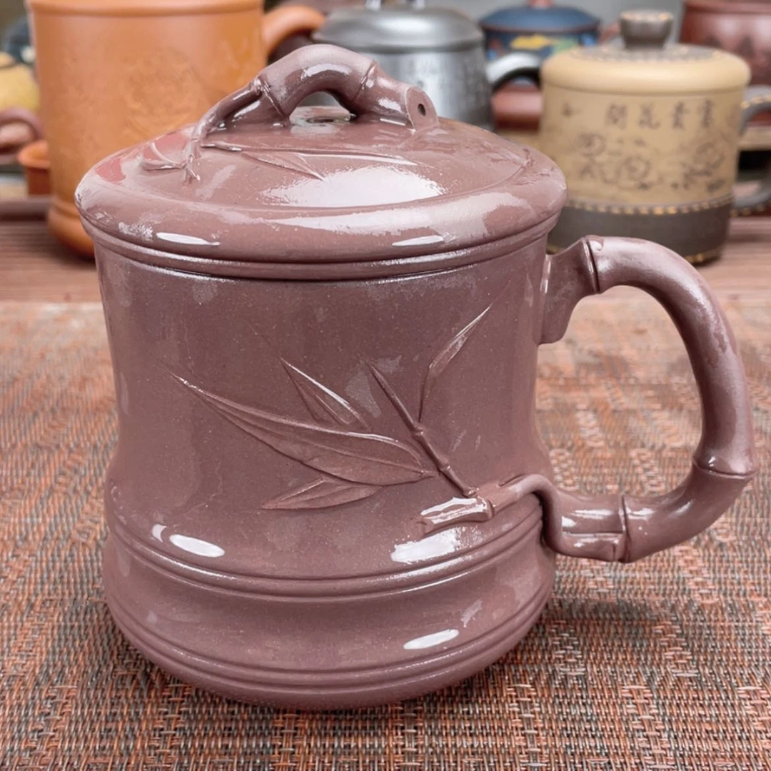 【闪购商品】茶杯紫砂宜兴原矿紫砂盖杯微瑕