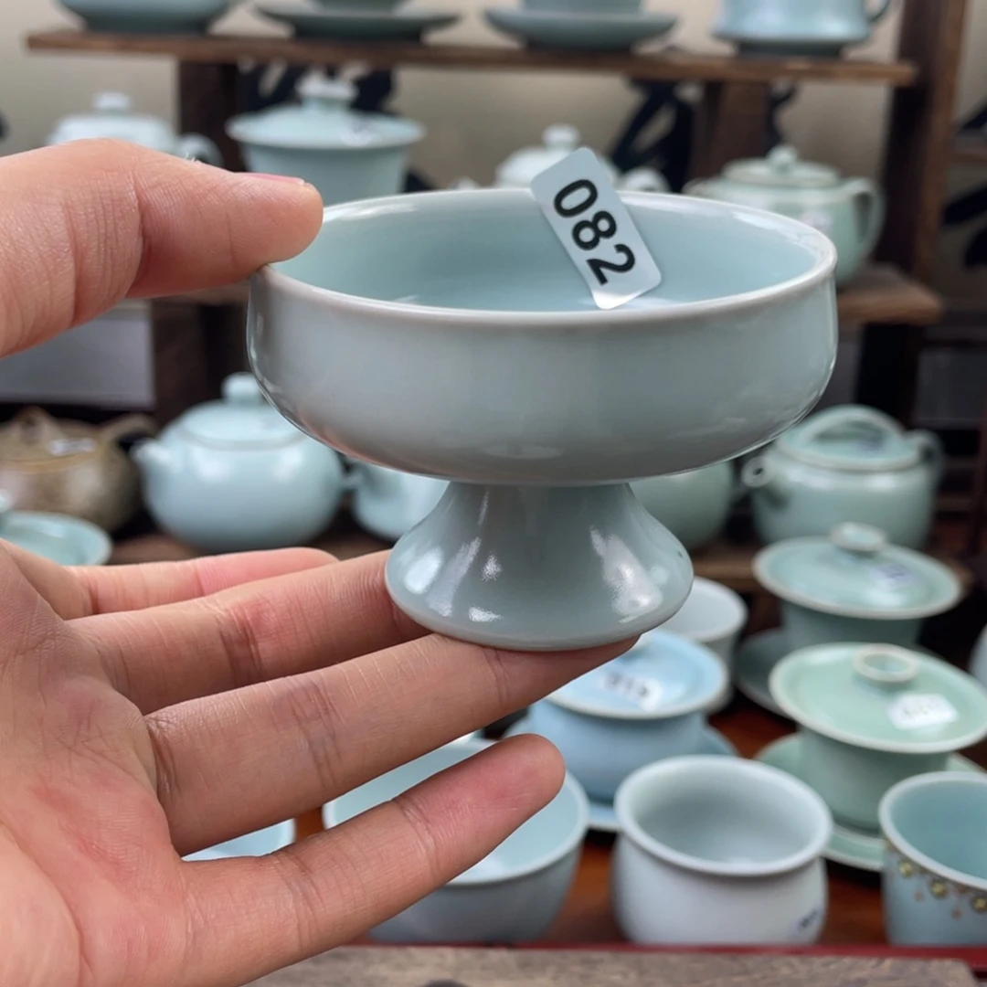 陶微瑕仿古手工高足杯子082号&