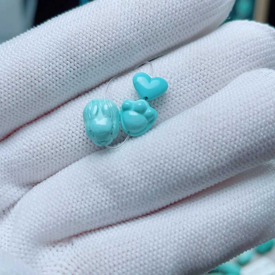 未镶嵌绿松石珠宝半成品