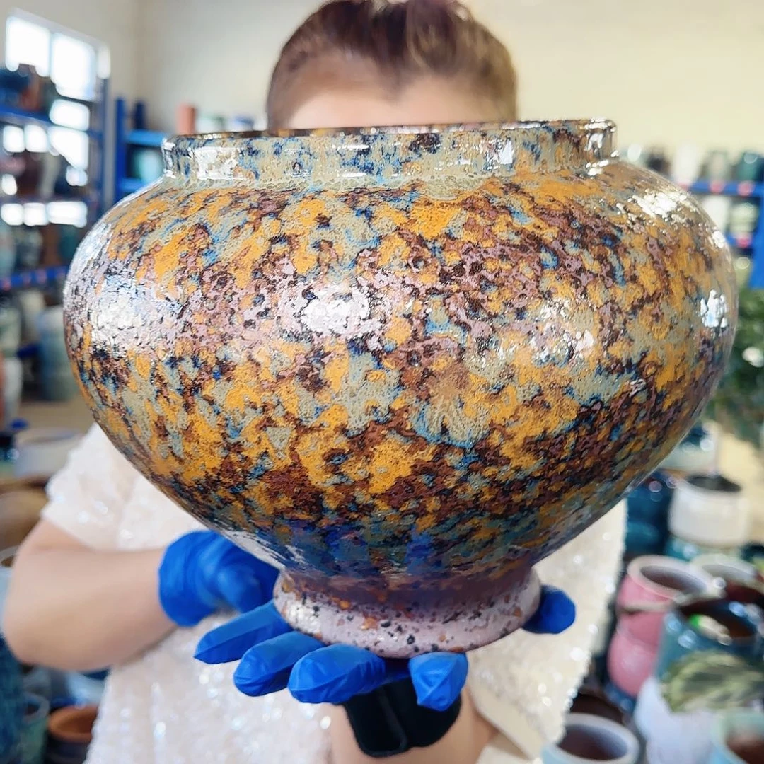 花盆紫砂高21口17