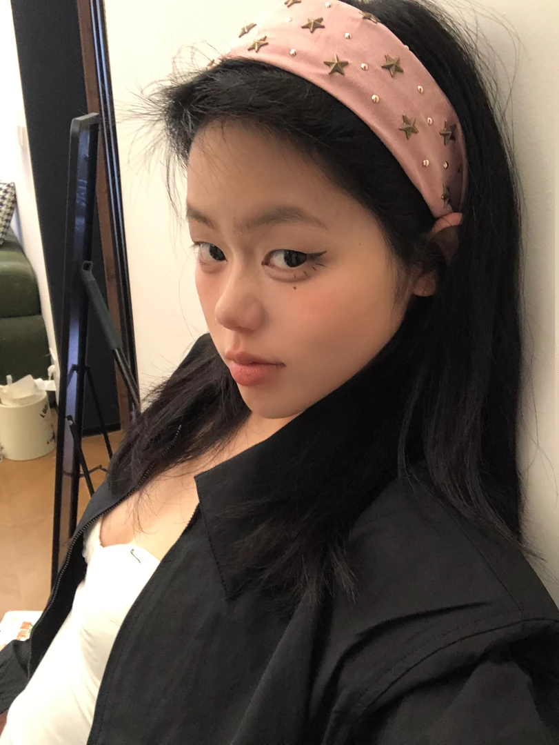 小众设计ins感配饰星星铆钉简约发箍不勒头小头发带