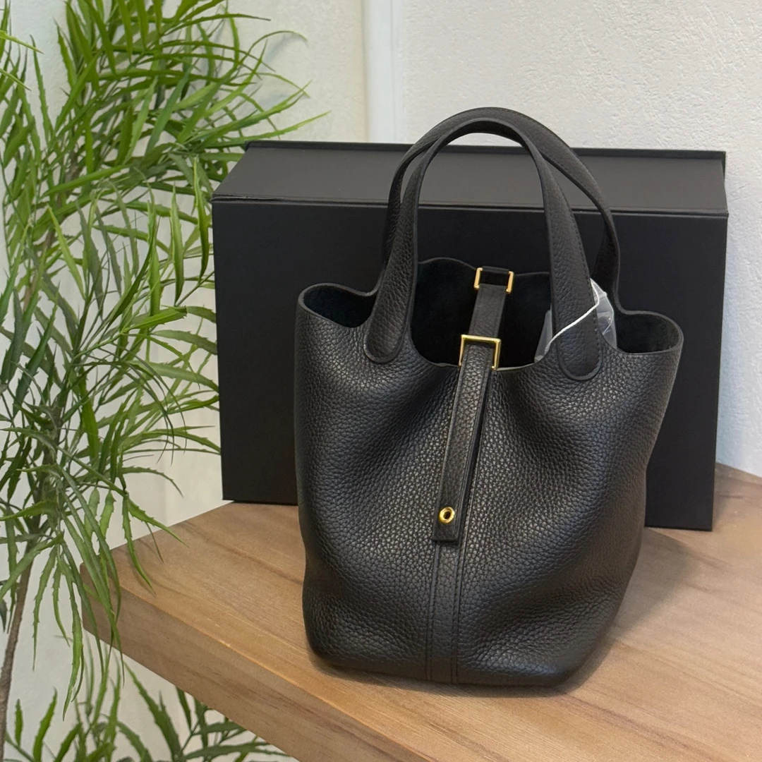 99新 Hermes/爱马仕  菜篮子 18黑金（2681）