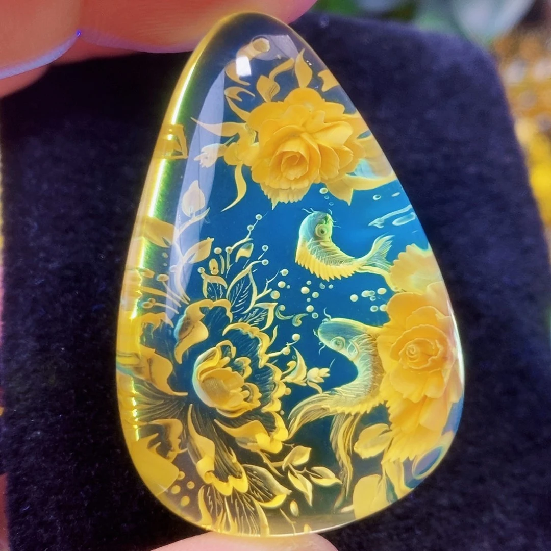 【闪购商品】金珀吊坠(不含链)未镶嵌
