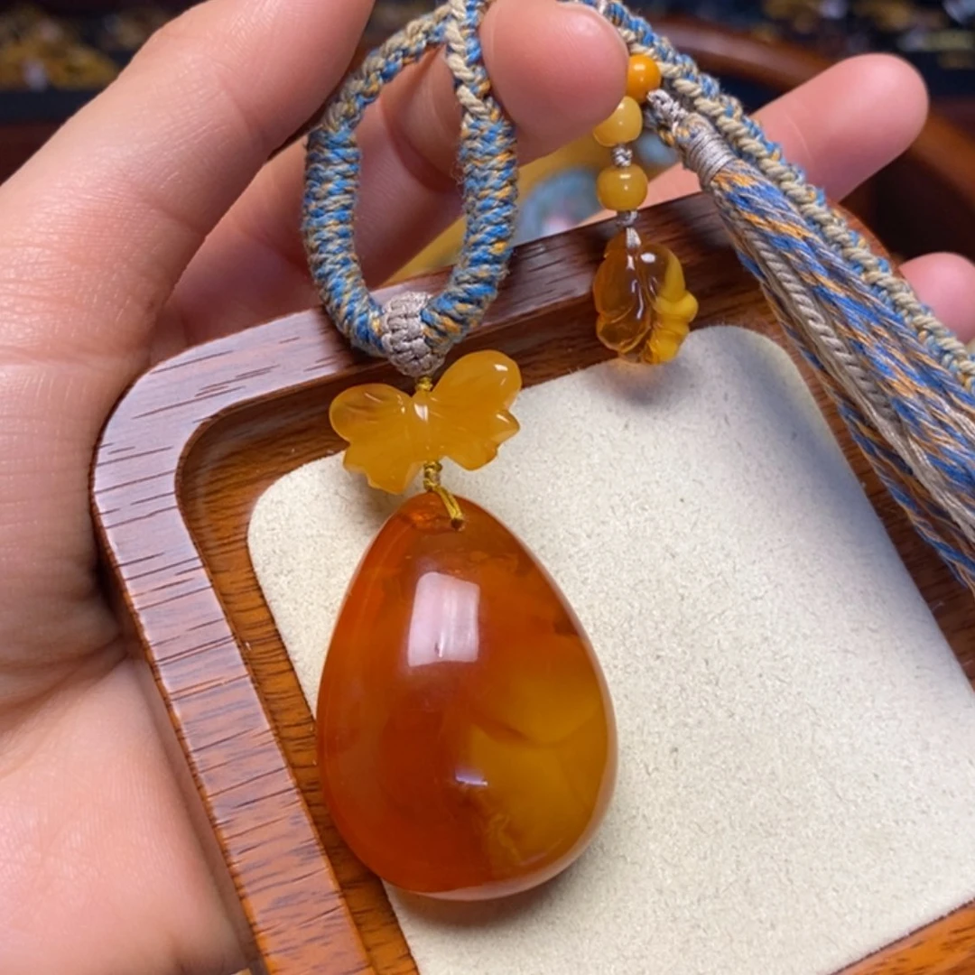 【闪购商品】蜜蜡颈饰未镶嵌项链