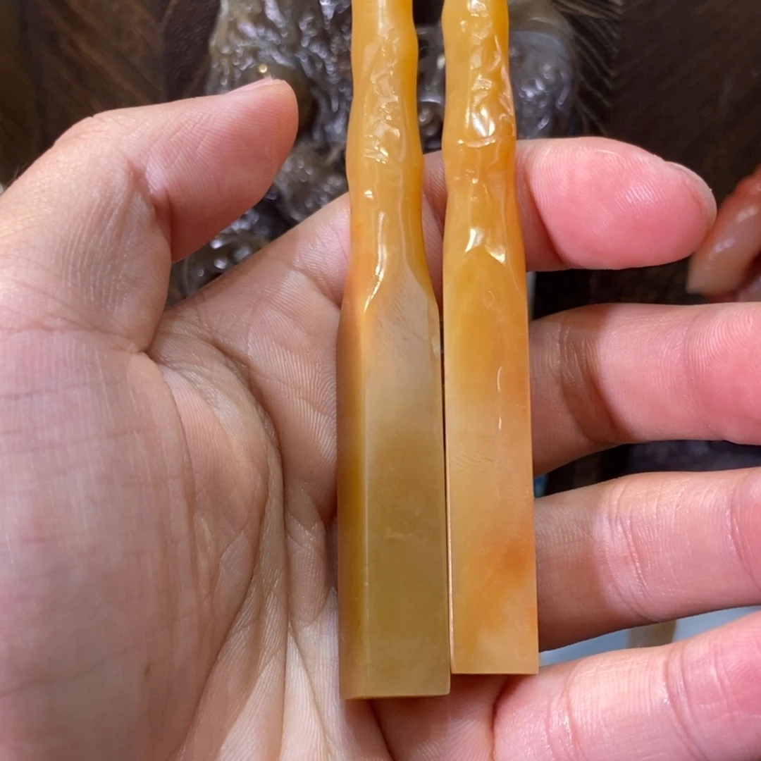 寿山石印石杜林对章