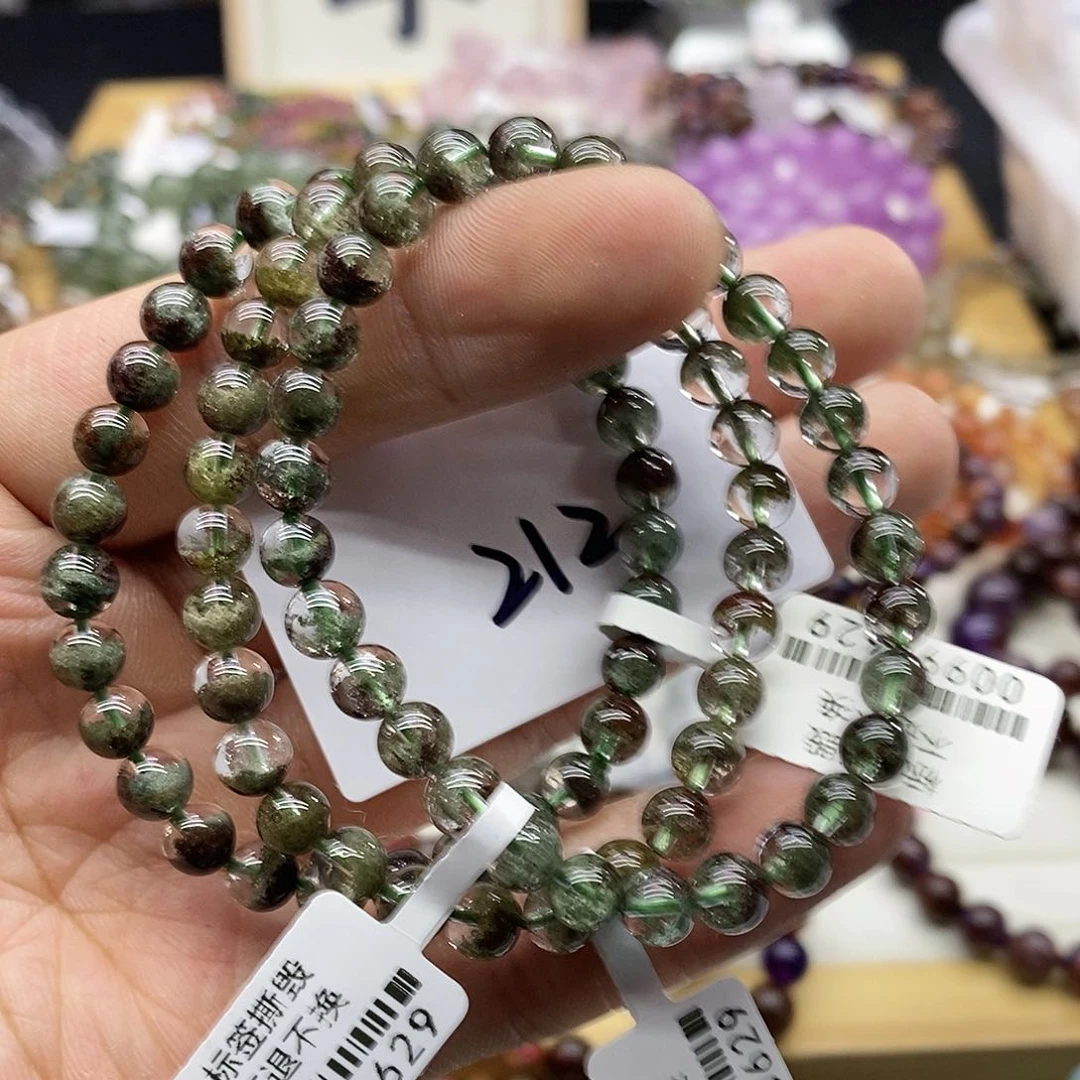 水晶手链未镶嵌多样性发货发一条
