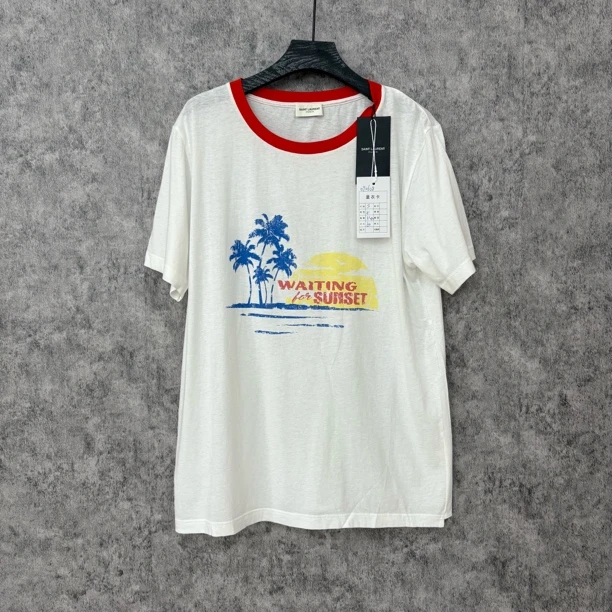 未使用 YSL/圣罗兰 圣罗兰白色沙滩半袖【专属】