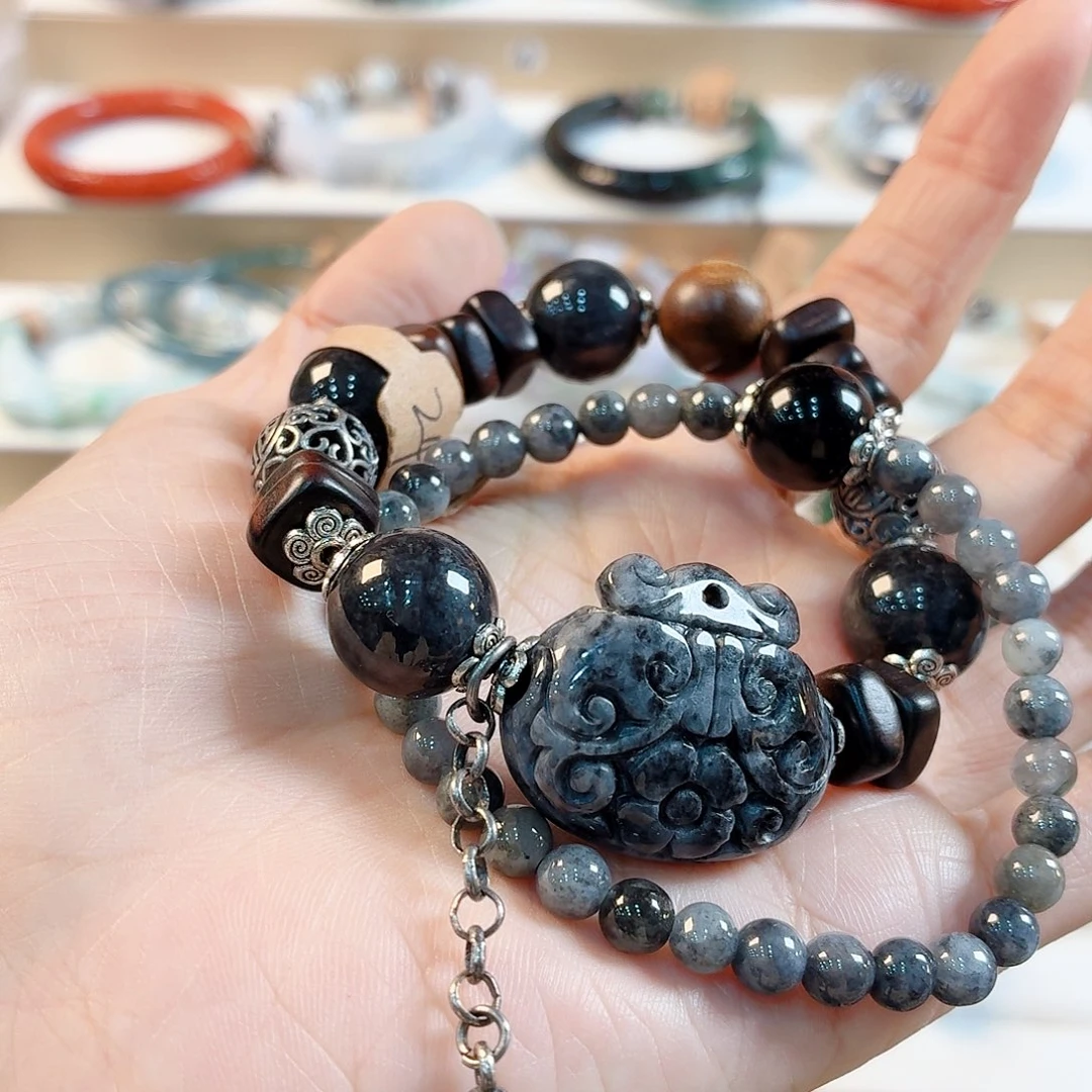 不***包翡翠未镶嵌手链手串