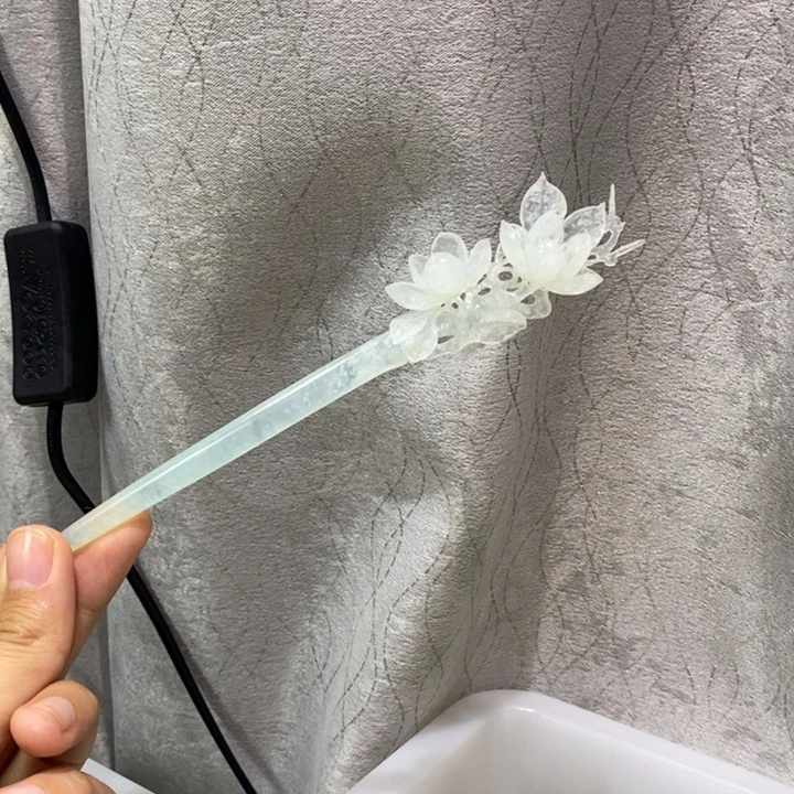 蛇纹石玉合金发饰
