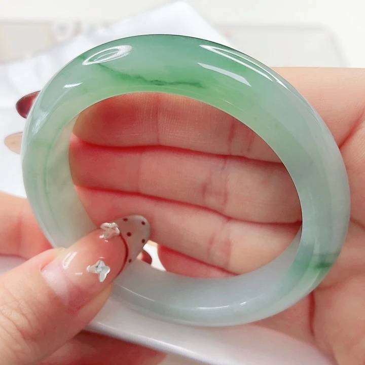 翡翠未镶嵌手镯53.8x601