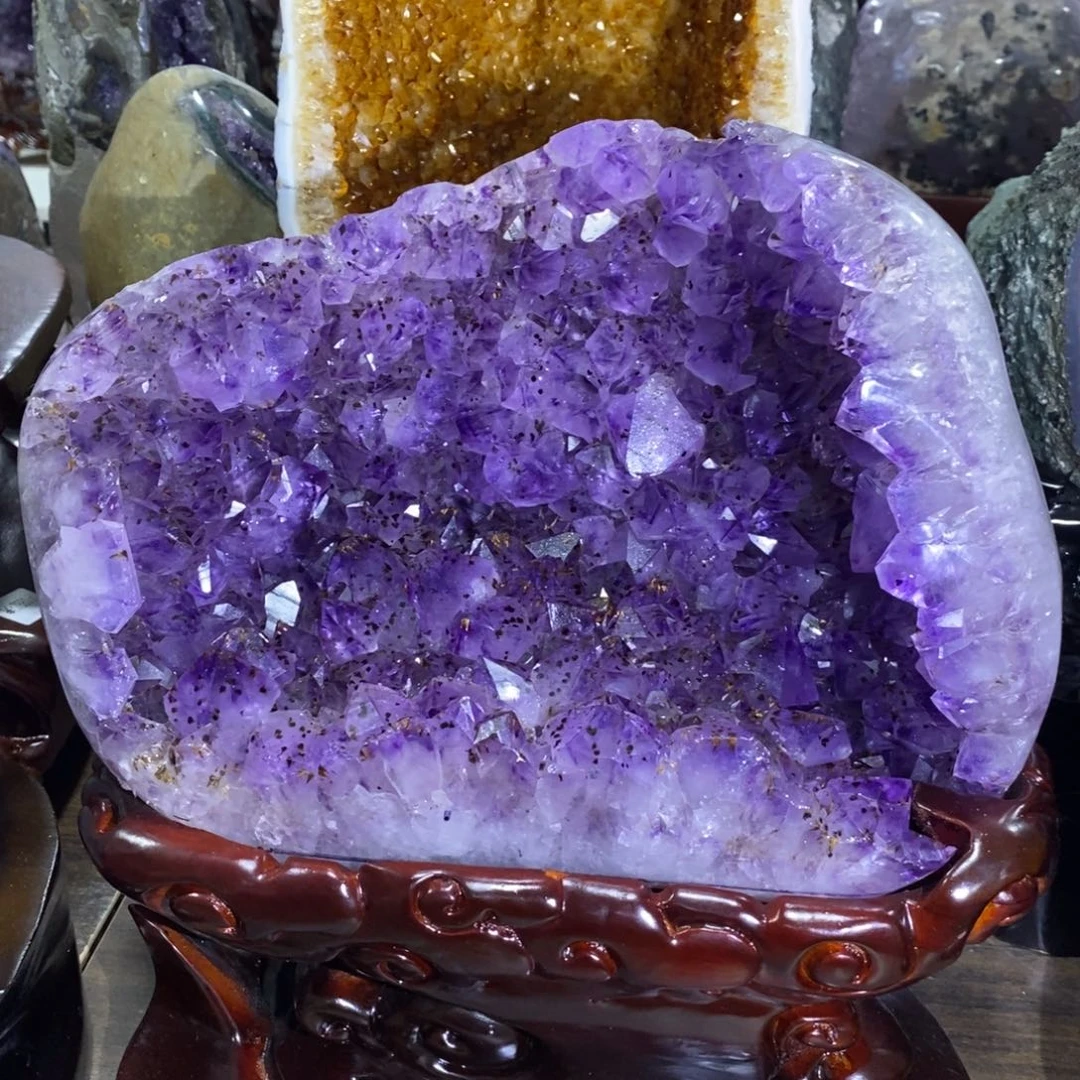 银S925镶嵌紫晶眼镜