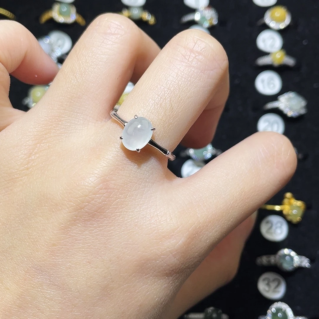 翡翠未镶嵌戒指戒指