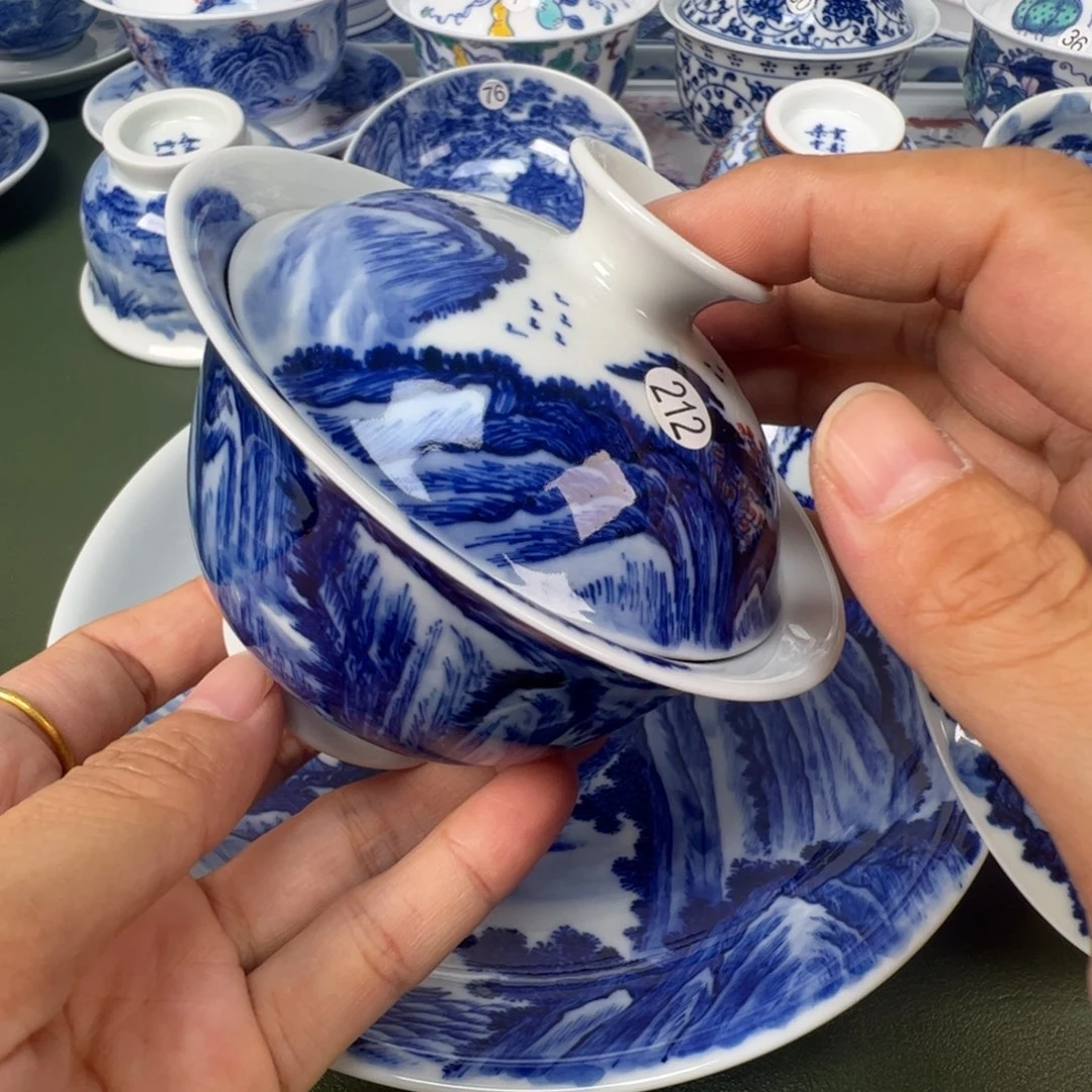 景德镇纯手工纯手绘茶具木木212