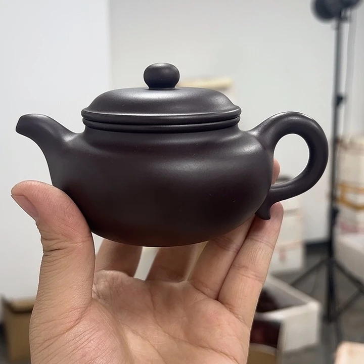 紫砂茶壶80目紫泥仿古