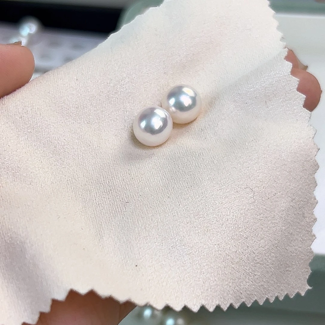淡水珍珠18K金镶嵌颈饰9