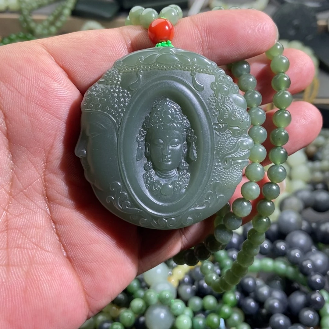 和田玉未镶嵌颈饰