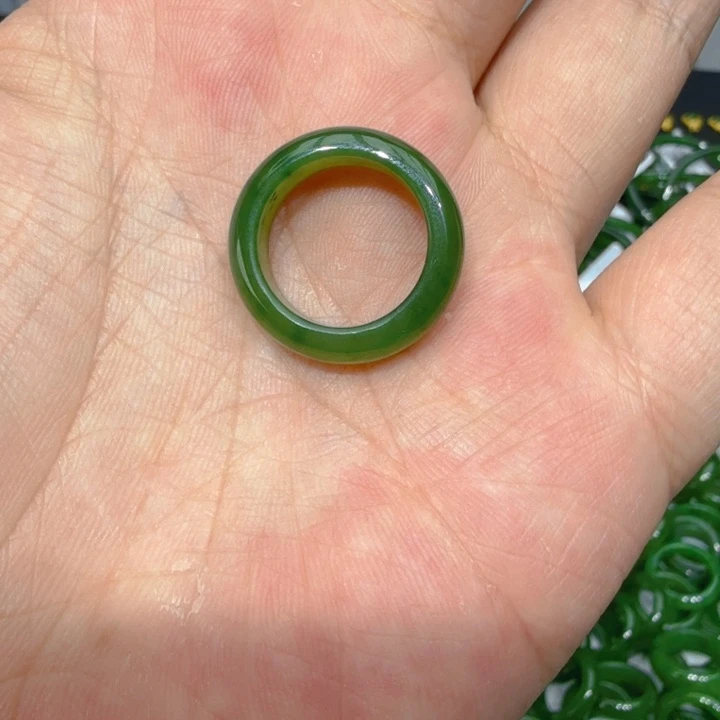 和田玉（碧玉）戒圈未镶嵌15-19