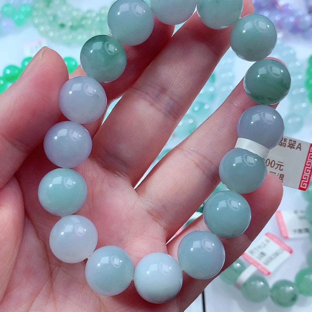 翡翠未镶嵌手链卡13