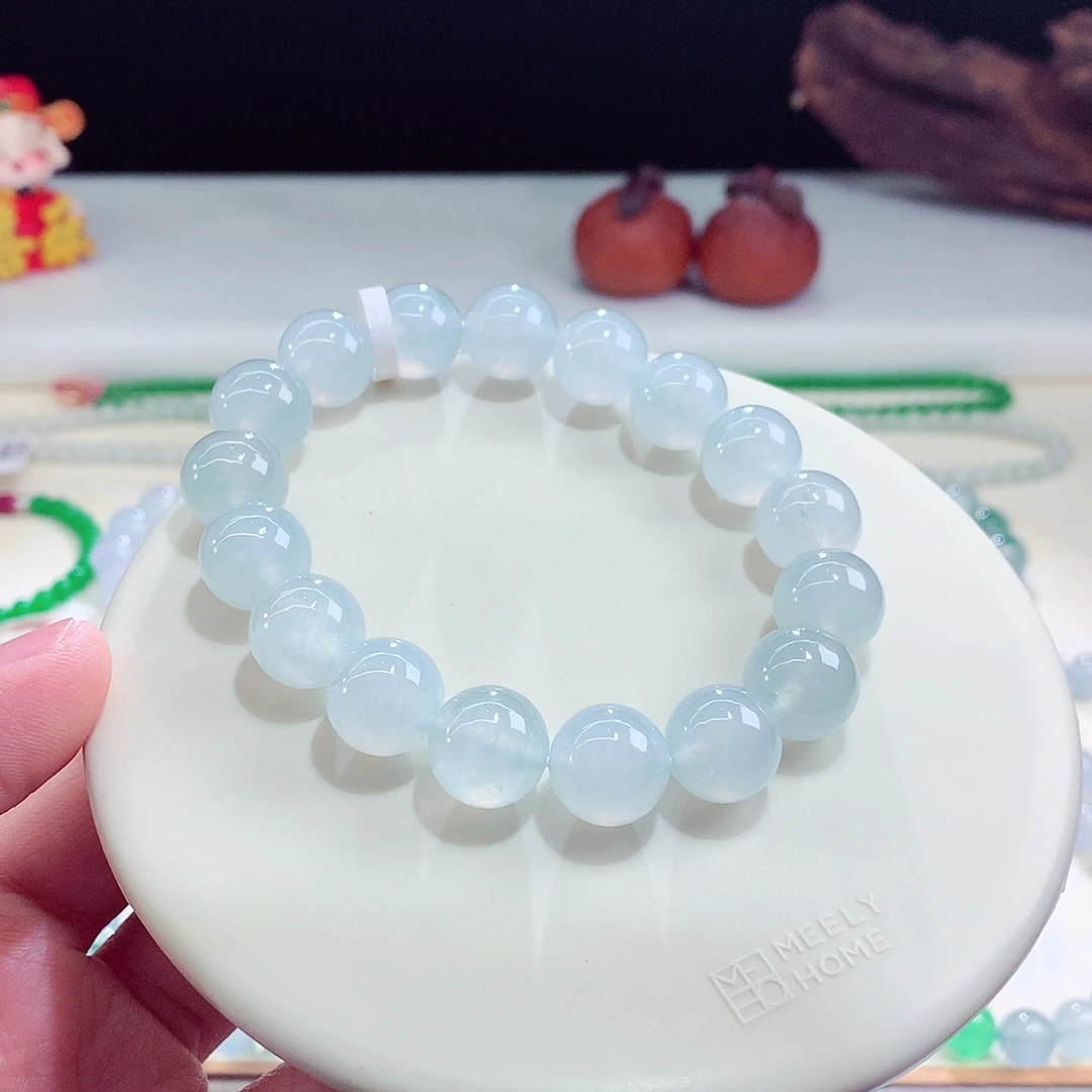 翡翠未镶嵌手链卡12.5