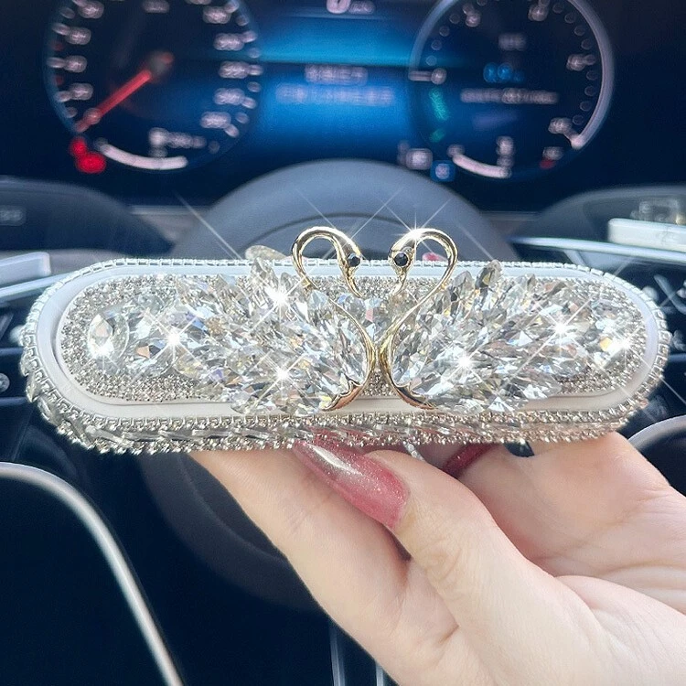 车载挪车电话牌临时停车号码牌车上停车牌摆件女生专用网红款镶钻