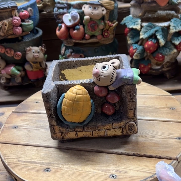 嘻哈多肉花盆百搭