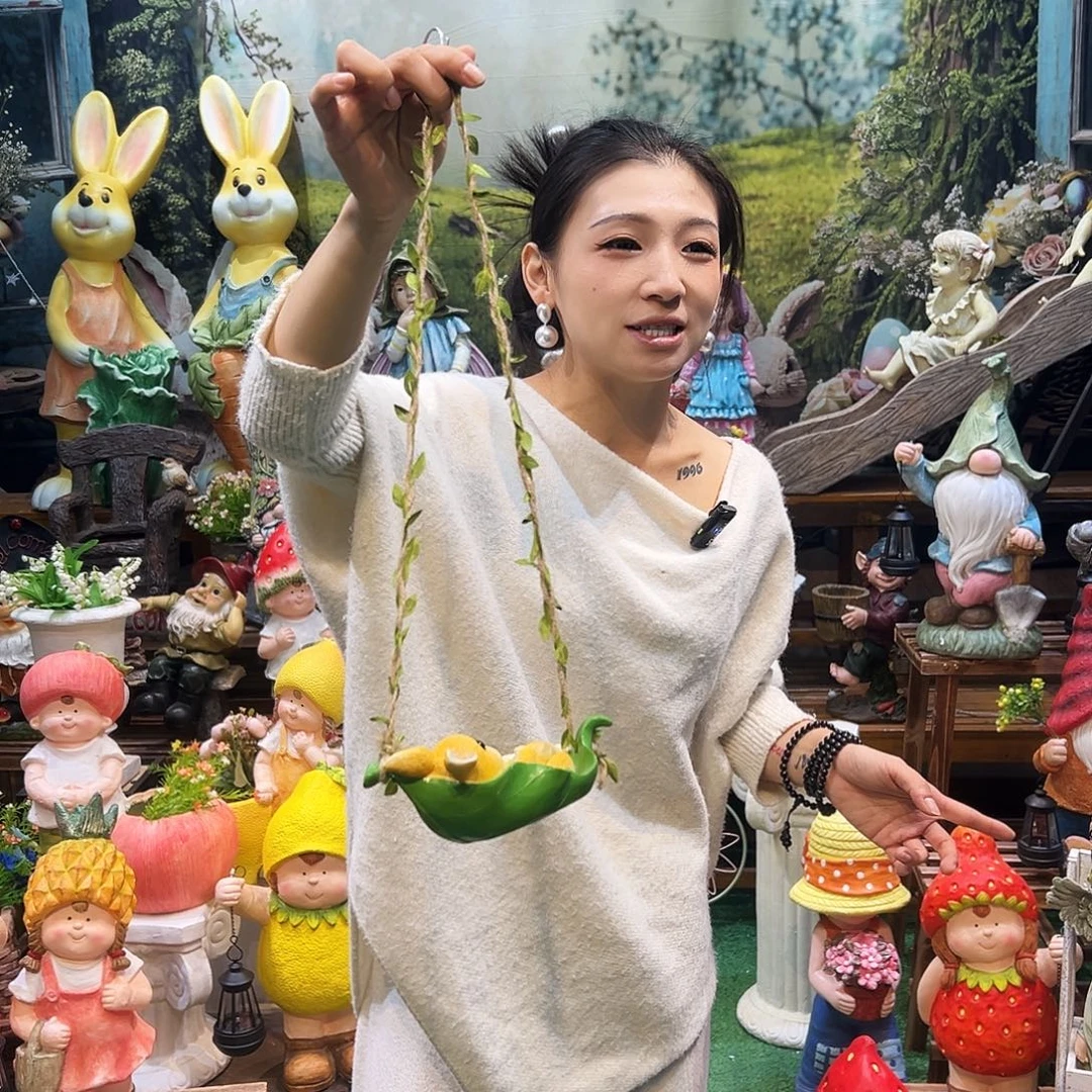 花园摆件红红火火