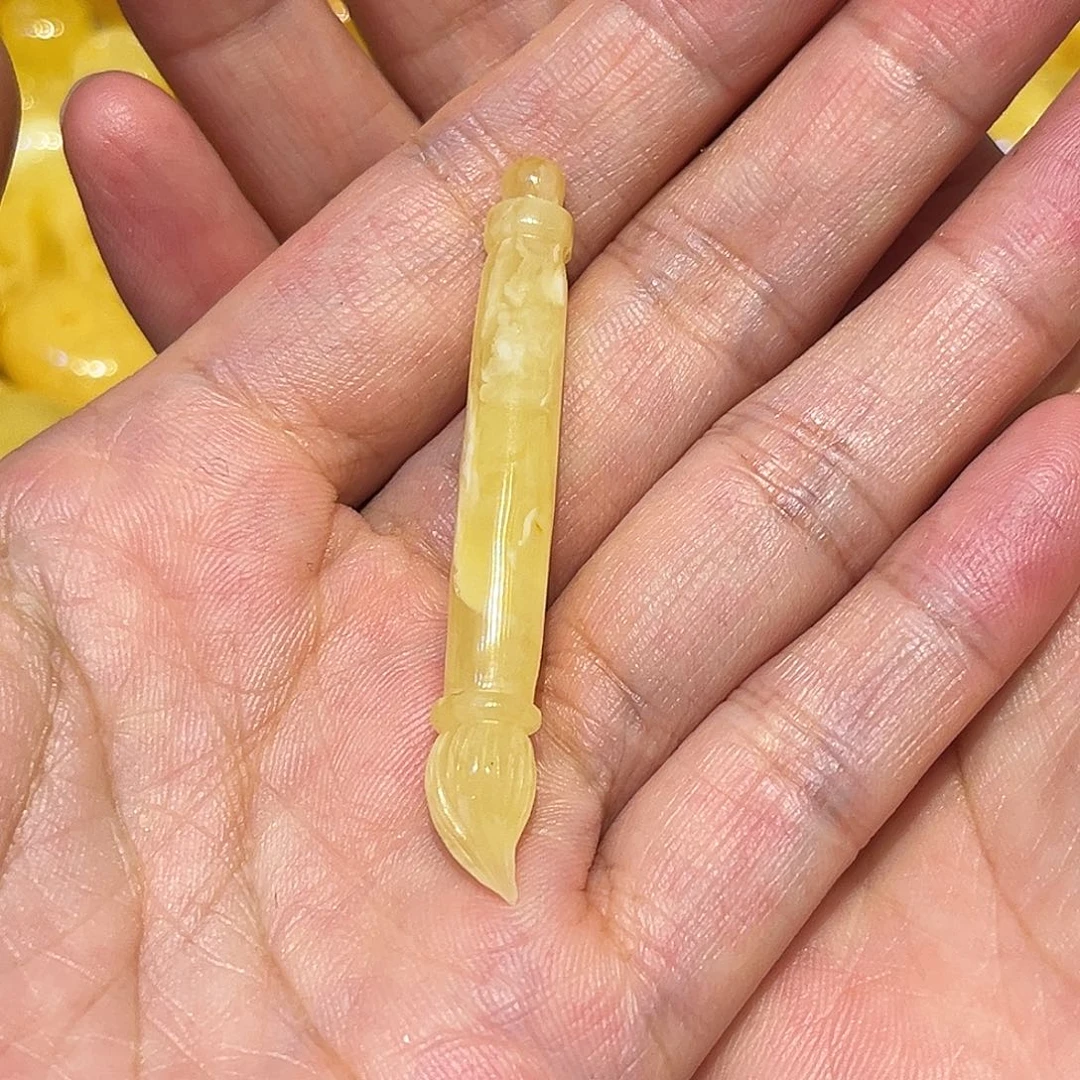 未镶嵌颈饰琥珀蜜蜡笔