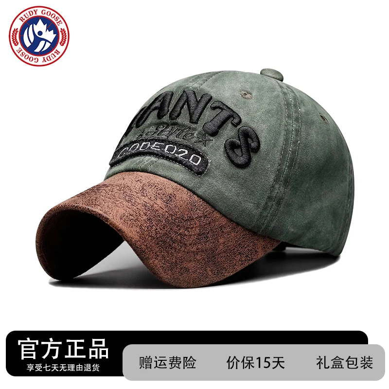 加拿大RUDY GOOSE鹅户外水洗牛仔布棒球帽男女休闲时尚街头鸭舌帽