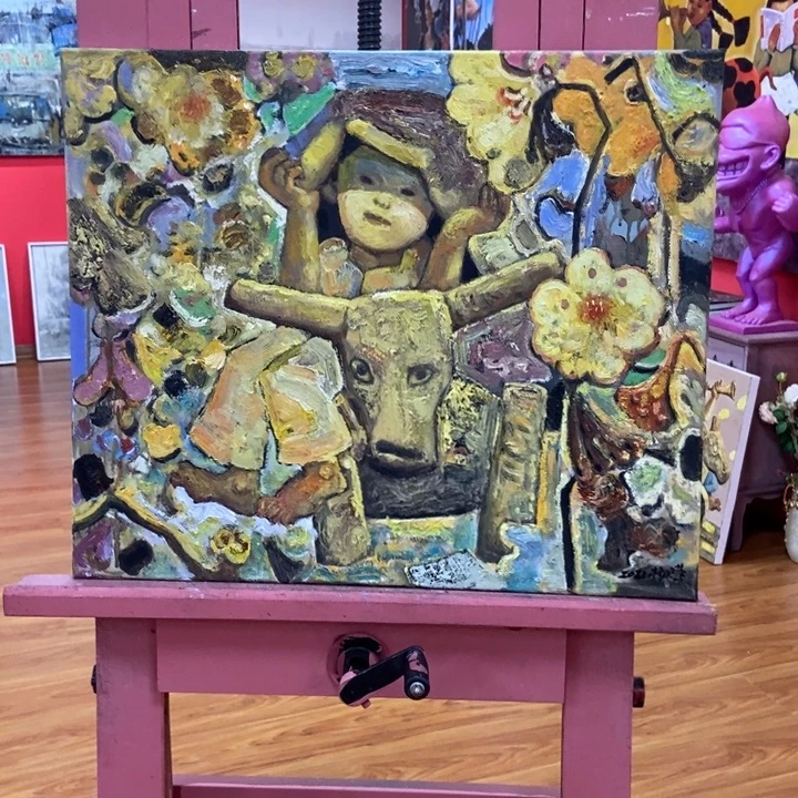 与***浪油画杨潇湘老师作品50:60