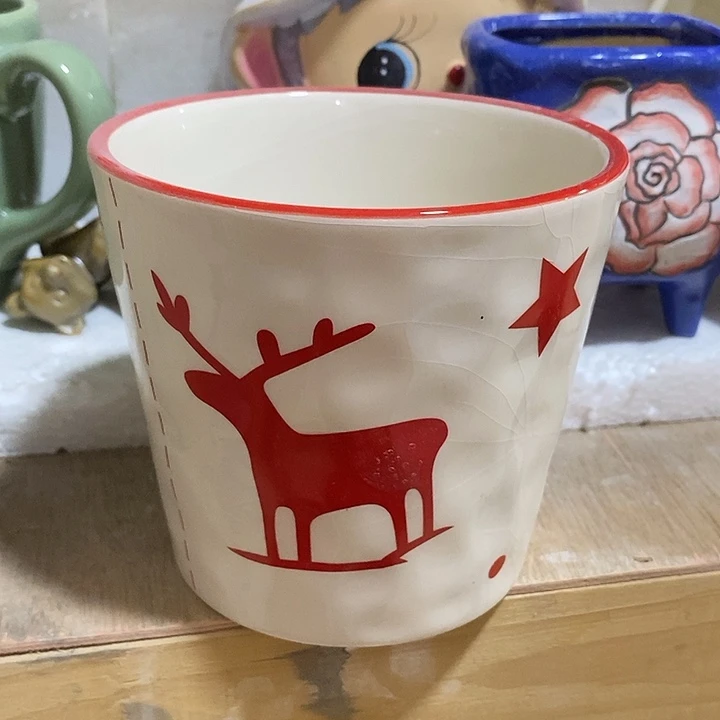 陶摆件陶盆有孔 瑕疵介意勿拍