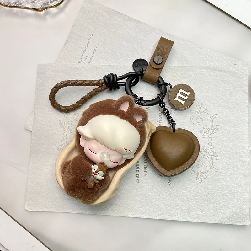 高端潮玩diy包挂真皮套件配件钥匙扣包饰适用泡泡玛特IP娃娃改装