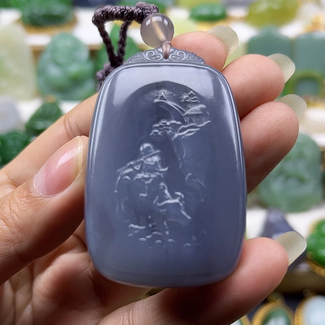 和田玉未镶嵌颈饰