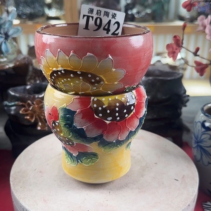 花瓶紫砂景德镇陶瓷花盆942